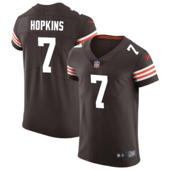 Dustin Hopkins Men's Nike Brown Cleveland Browns Vapor Elite Custom Jersey