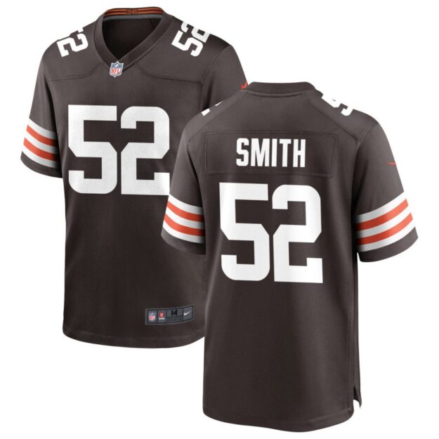 Elerson G. Smith Men's Nike Cleveland Browns Brown Custom Game Jersey