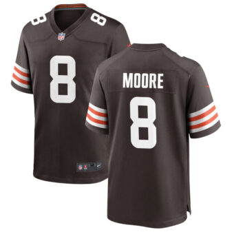 Elijah Moore Men's Nike Cleveland Browns Brown Custom Game Jersey