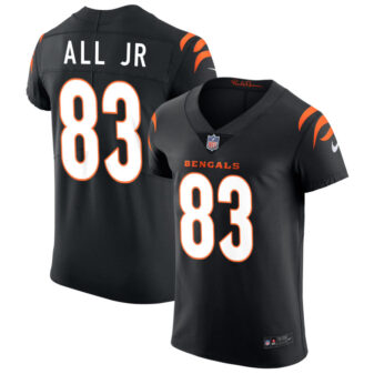 Erick All Jr Men's Nike Black Cincinnati Bengals Vapor Elite Custom Jersey