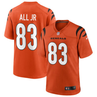 Erick All Jr Men's Nike Orange Cincinnati Bengals Alternate Game Custom Jersey