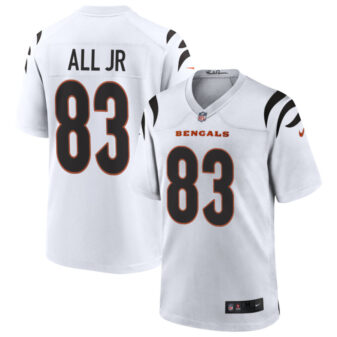 Erick All Jr Men's Nike White Cincinnati Bengals Game Custom Jersey