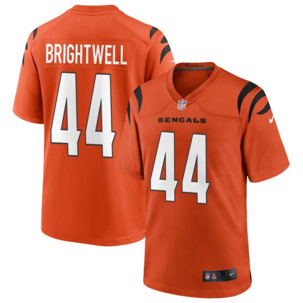 Gary Brightwell Men's Nike Orange Cincinnati Bengals Alternate Game Custom Jersey