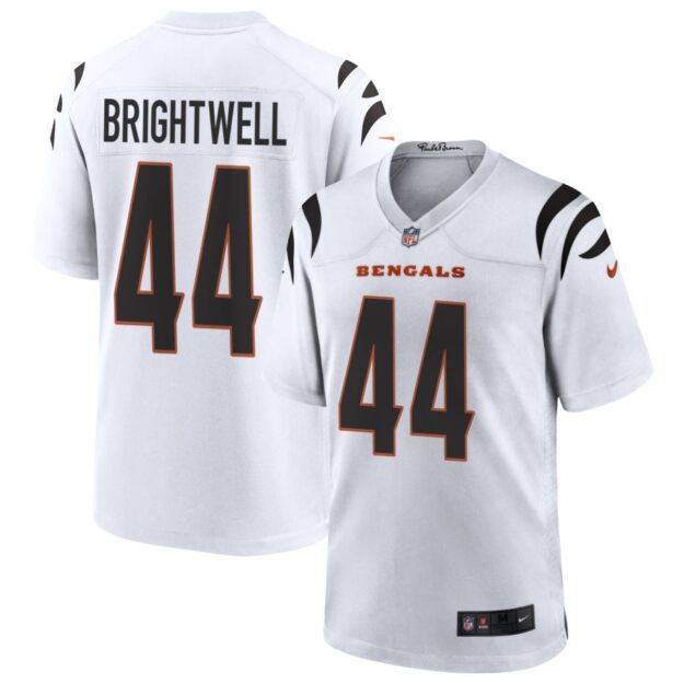 Gary Brightwell Men's Nike White Cincinnati Bengals Game Custom Jersey