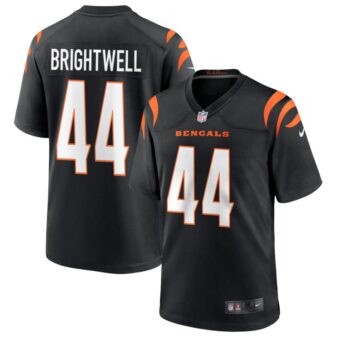 Gary Brightwell Youth Nike Black Cincinnati Bengals Logo Game Custom Jersey