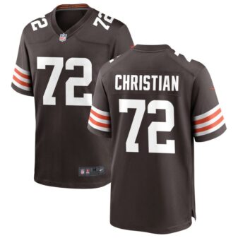 Geron Christian Men's Nike Cleveland Browns Brown Custom Game Jersey