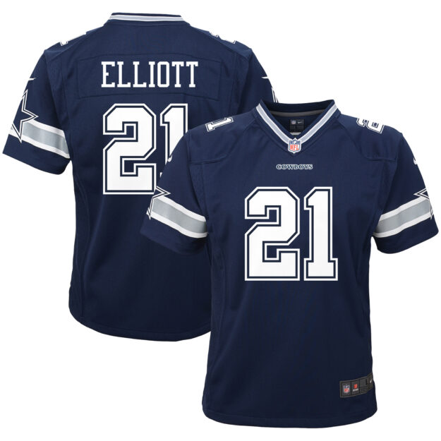 Infant Nike Ezekiel Elliott Navy Dallas Cowboys Team Game Jersey