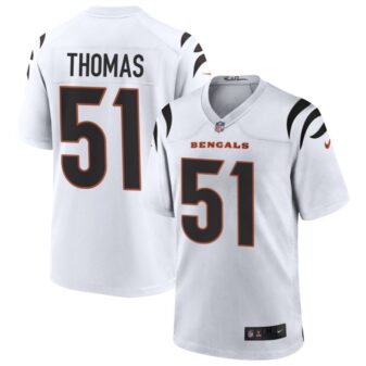 Isaiah Thomas Men's Nike White Cincinnati Bengals Game Custom Jersey