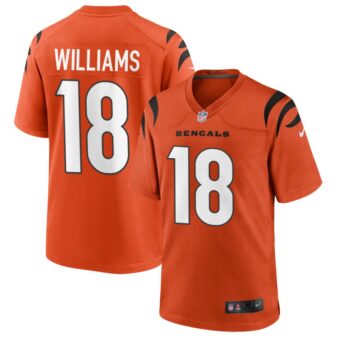 Isaiah Williams Men's Nike Orange Cincinnati Bengals Alternate Game Custom Jersey