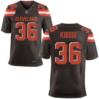 Jacob Kibodi Men's Nike Brown Cleveland Browns Elite Custom Jersey