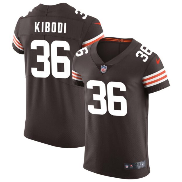 Jacob Kibodi Men's Nike Brown Cleveland Browns Vapor Elite Custom Jersey