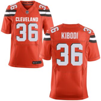 Jacob Kibodi Men's Nike Orange Cleveland Browns Custom Alternate Elite Jersey