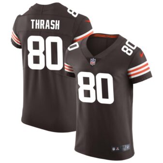 Jamari Thrash Men's Nike Brown Cleveland Browns Vapor Elite Custom Jersey