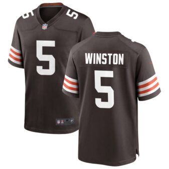 Jameis Winston Men's Nike Cleveland Browns Brown Custom Game Jersey