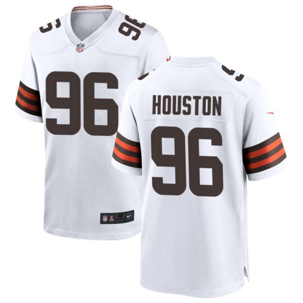 James Houston Men's Nike White Cleveland Browns Custom Game Jersey