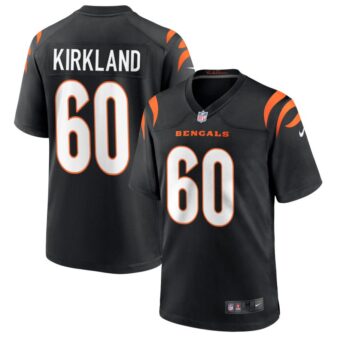 Jaxson Kirkland Youth Nike Black Cincinnati Bengals Logo Game Custom Jersey