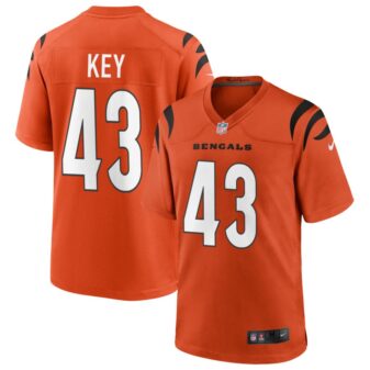 Jaylen Key Men's Nike Orange Cincinnati Bengals Alternate Game Custom Jersey