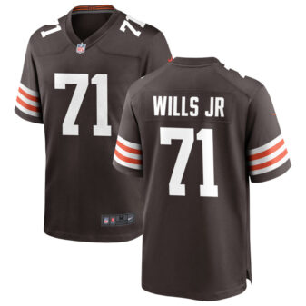 Jedrick Wills Jr Men's Nike Cleveland Browns Brown Custom Game Jersey