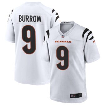 Joe Burrow Men's Nike White Cincinnati Bengals Game Custom Jersey