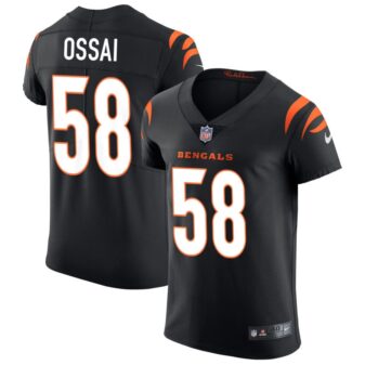 Joseph Ossai Men's Nike Black Cincinnati Bengals Vapor Elite Custom Jersey