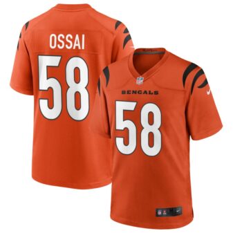 Joseph Ossai Men's Nike Orange Cincinnati Bengals Alternate Game Custom Jersey