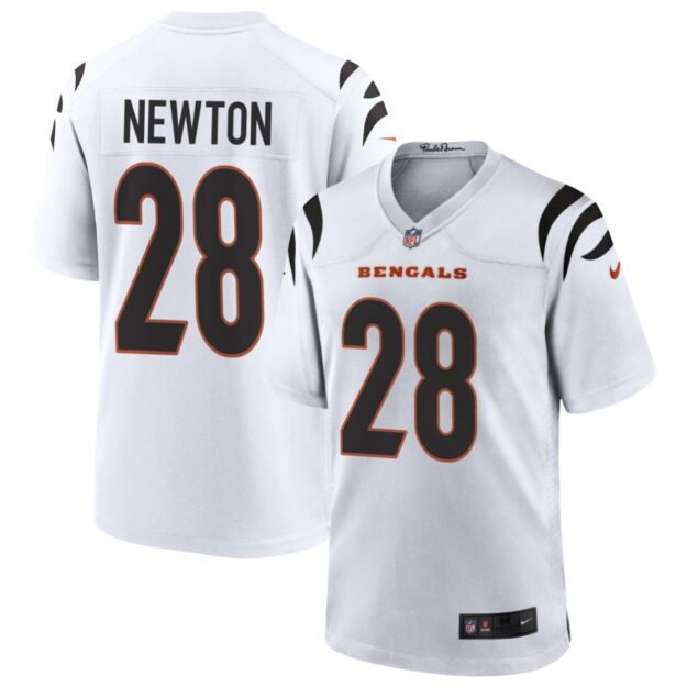 Josh Newton Men's Nike White Cincinnati Bengals Game Custom Jersey