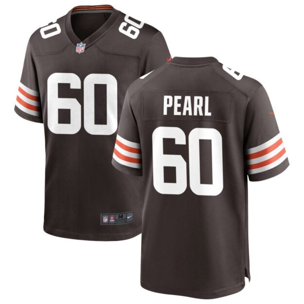 Julian Pearl Men's Nike Cleveland Browns Brown Custom Game Jersey