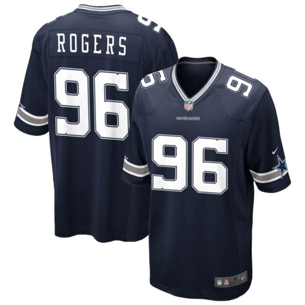 Justin Rogers Men's Nike Navy Dallas Cowboys Custom Game Jersey