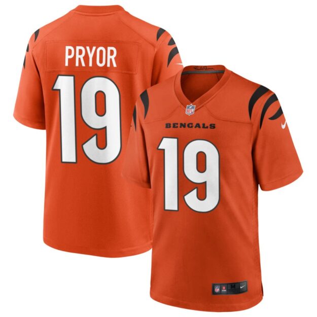 Kendric Pryor Men's Nike Orange Cincinnati Bengals Alternate Game Custom Jersey