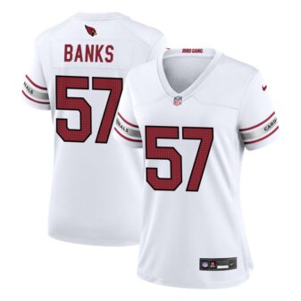 Keshawn Banks Women's Nike White Arizona Cardinals Custom Game Jersey