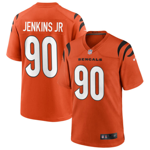 Kris Jenkins Jr Men's Nike Orange Cincinnati Bengals Alternate Game Custom Jersey