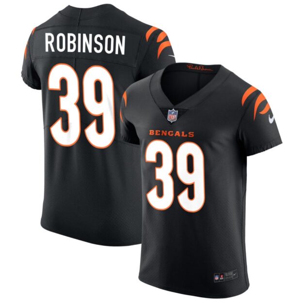 Lance Robinson Men's Nike Black Cincinnati Bengals Vapor Elite Custom Jersey