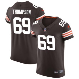 Lorenzo Thompson Men's Nike Brown Cleveland Browns Vapor Elite Custom Jersey