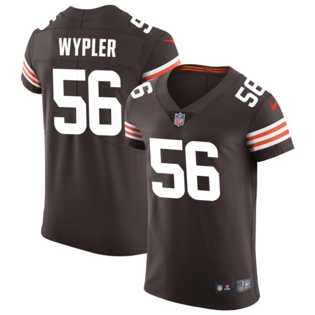 Luke Wypler Men's Nike Brown Cleveland Browns Vapor Elite Custom Jersey