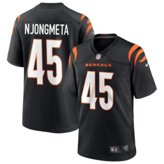 Maema Njongmeta Men's Nike Black Cincinnati Bengals Game Custom Jersey