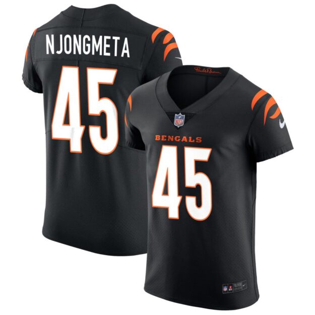 Maema Njongmeta Men's Nike Black Cincinnati Bengals Vapor Elite Custom Jersey