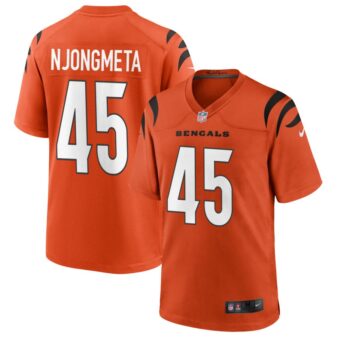 Maema Njongmeta Men's Nike Orange Cincinnati Bengals Alternate Game Custom Jersey