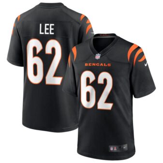 Matt Lee Men's Nike Black Cincinnati Bengals Game Custom Jersey