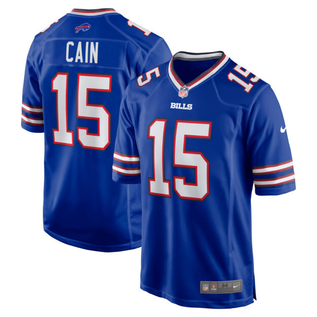 Men's Nike Deon Cain Royal Buffalo Bills Game Jersey