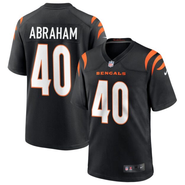 Micah Abraham Men's Nike Black Cincinnati Bengals Game Custom Jersey