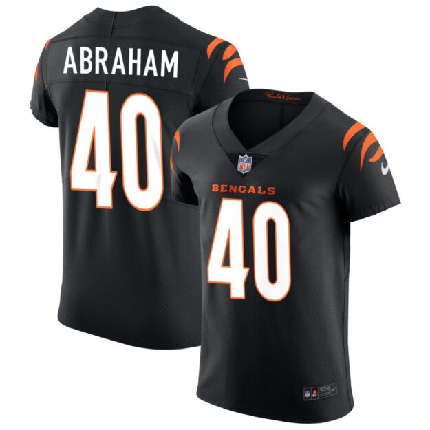 Micah Abraham Men's Nike Black Cincinnati Bengals Vapor Elite Custom Jersey