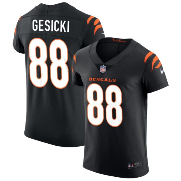 Mike Gesicki Men's Nike Black Cincinnati Bengals Vapor Elite Custom Jersey