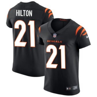 Mike Hilton Men's Nike Black Cincinnati Bengals Vapor Elite Custom Jersey