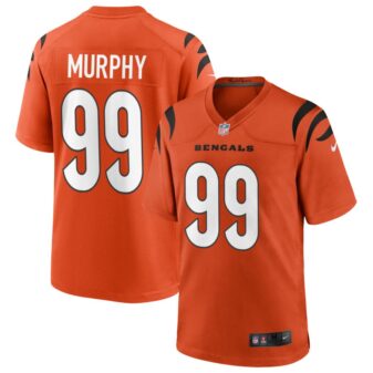 Myles Murphy Men's Nike Orange Cincinnati Bengals Alternate Game Custom Jersey