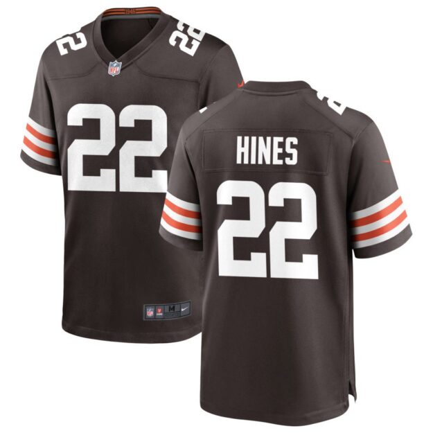 Nyheim Hines Men's Nike Cleveland Browns Brown Custom Game Jersey