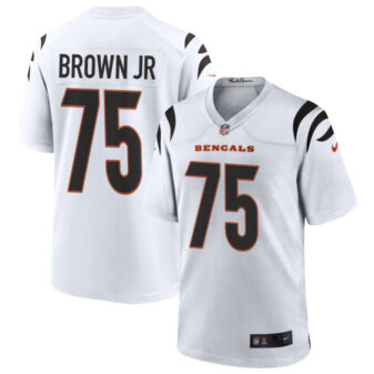 Orlando Brown JR Men's Nike White Cincinnati Bengals Game Custom Jersey