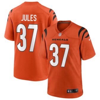 PJ Jules Men's Nike Orange Cincinnati Bengals Alternate Game Custom Jersey