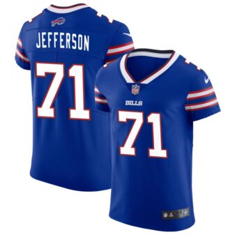 Quinton Jefferson Men's Nike Royal Buffalo Bills Vapor Elite Custom Jersey