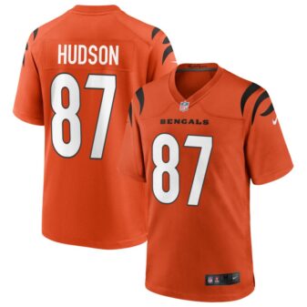 Tanner Hudson Men's Nike Orange Cincinnati Bengals Alternate Game Custom Jersey