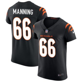 Tashawn Manning Men's Nike Black Cincinnati Bengals Vapor Elite Custom Jersey